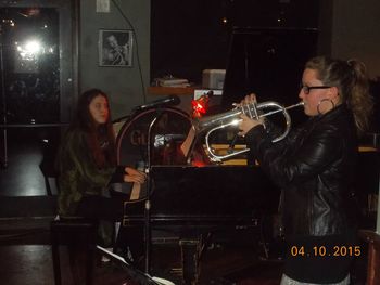 Lara Driscoll (piano), Rachel Therrien (tpt), Paul Meuth (photo), The Iron Post, Urbana, IL
