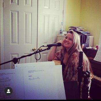 In the music room with Shelby Brown as we put together her first song "Down South In My Soul"
