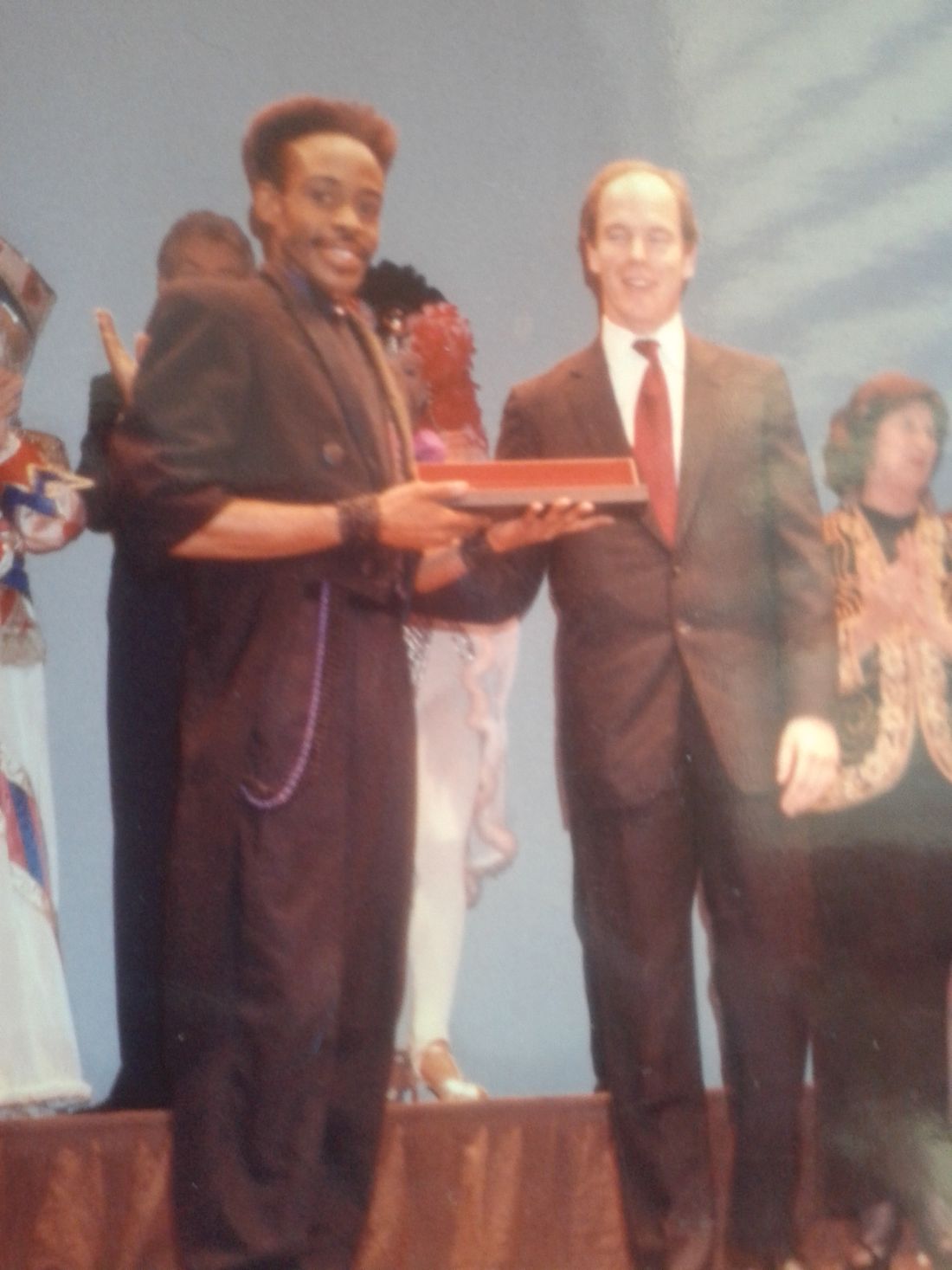 Receiving the Monte Carlo Gran Prix of Magic  Award from Prince Albert of Monaco
