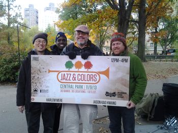 L to R: Jason, Hill Green, Chris Forbes, Andrew Drury in Central Park, NYC
