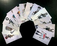 Robot Postcards - 12 custom photo set