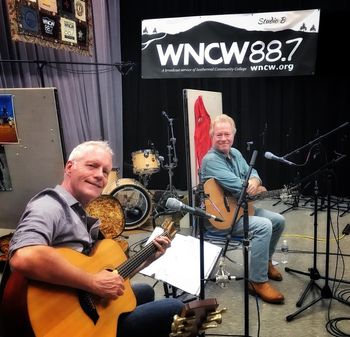 Going live on WNCW 88.7 with Wyatt Easterling
