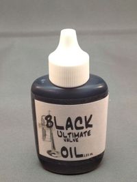 1-1.25 oz Bottle of Black Ultimate Valve Oil