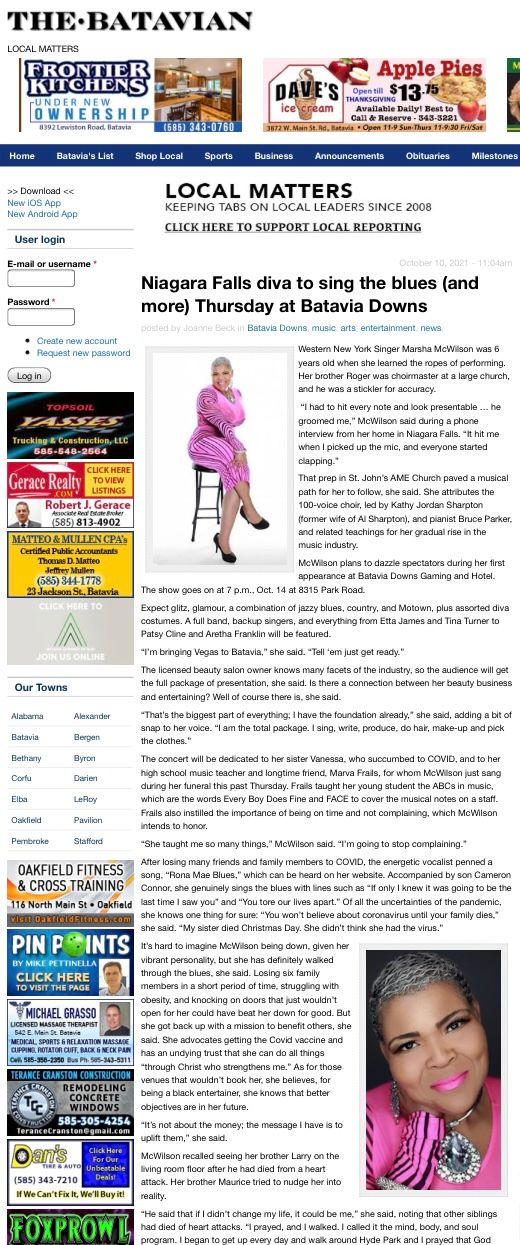 Click or touch the pic to read the full article about Marsha from TheBatavian.com