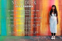 Neon Dusk at Rosemead Street Fair