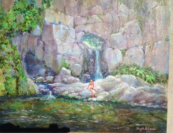 The Grotto - Oil on Canvas 18x24  $400
