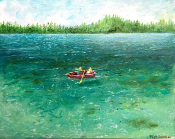 “ Row Boat” 16 x 20” oil on canvas $300
