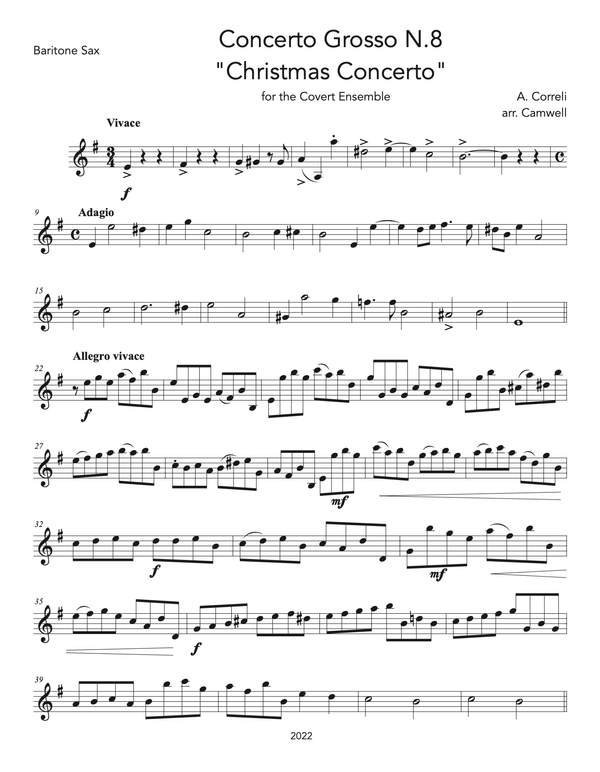 Corelli Concerto Grosso In G Minor Op 6 No 8 Xmas Concerto Dave Camwell