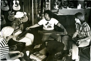 Joellen teaching at McCabes Guitar Shop in Santa Monica, CA circa 1975
