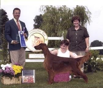 Future CH Nancy winning her class at the National
