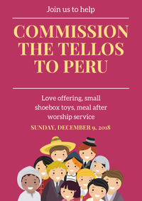 Commission the Tellos to Peru