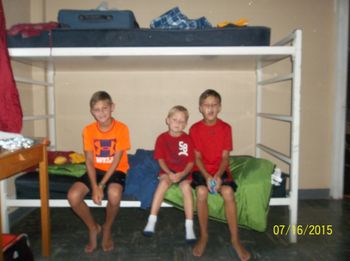 Three boys and a bed
