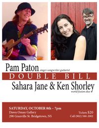Sahara Jane and Ken Shorley with Pam Paton