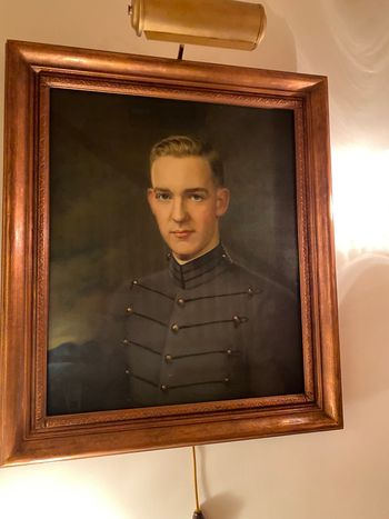 A beautiful portrait of Ike and Mamie's son, John Sheldon Doud Eisenhower as a West Point cadet.
