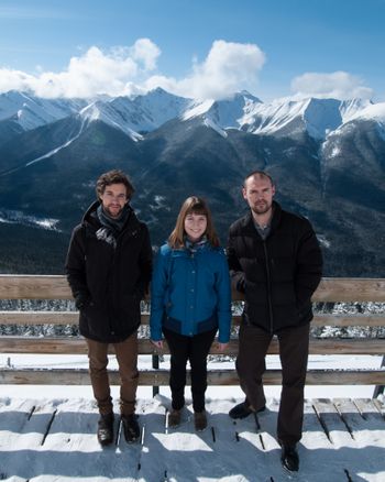 Parker Abbott Trio atop Sulfur Mountain, Banff, 2013
