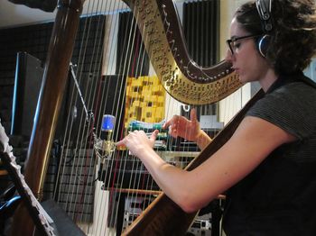 Recording Harp session
