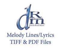 Dakota Road Music-Song Melody Lines-PDF & TIFF files