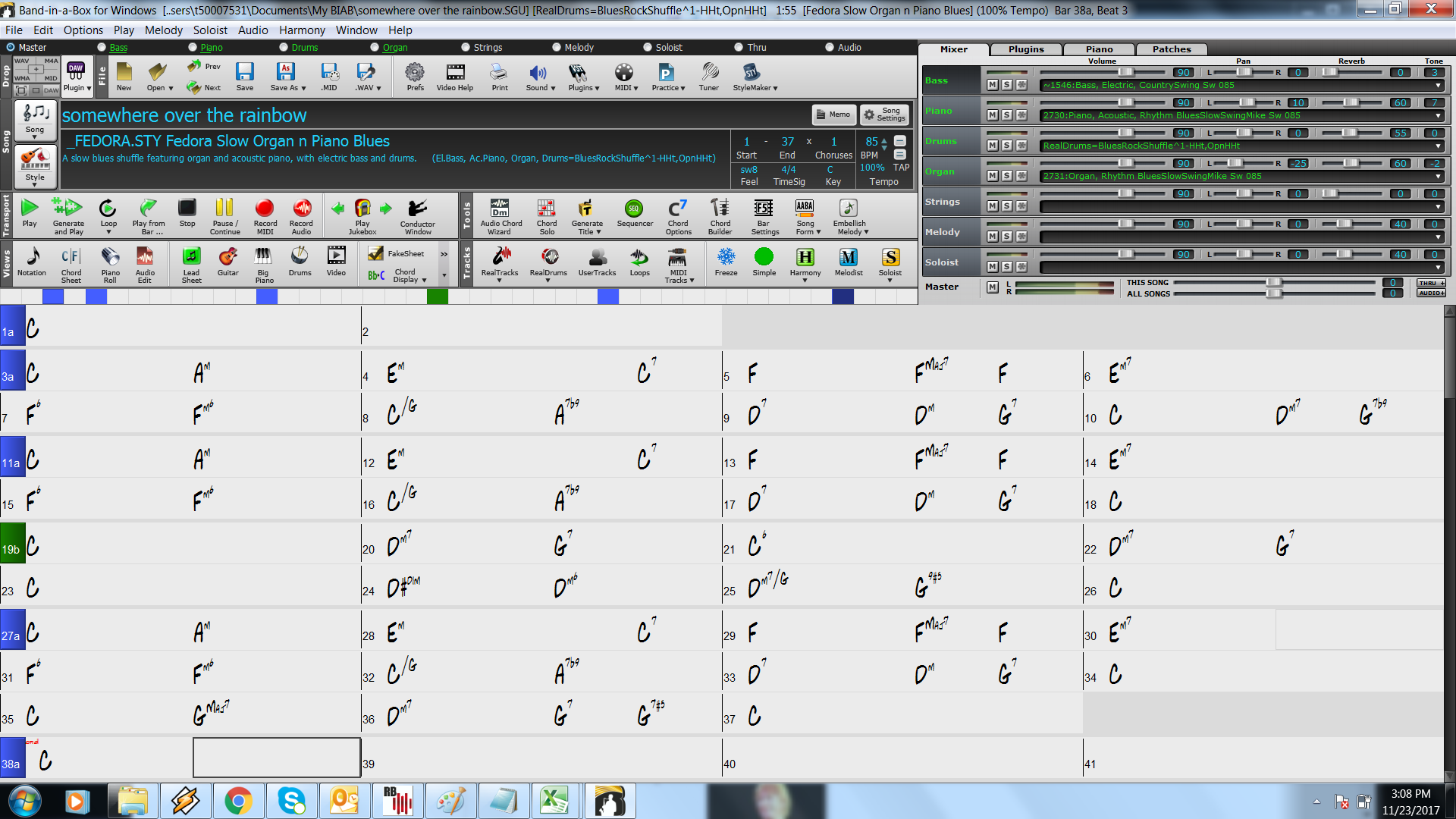 can i import ireal pro chords into band in a box