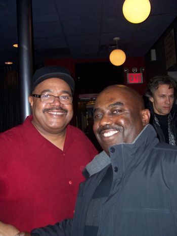 Master Drummer Dennis Chambers and True To Life drummer Frazer Adams
