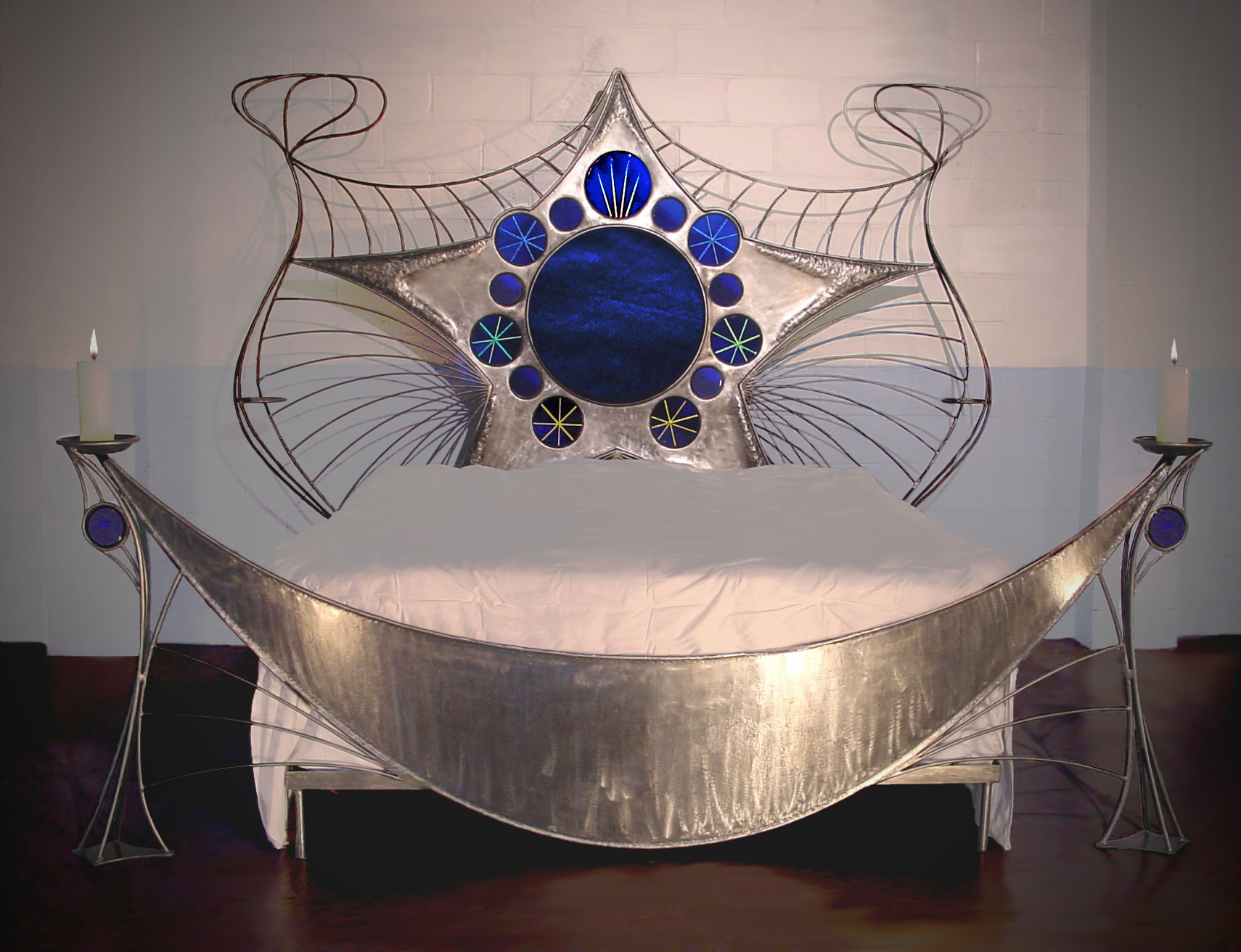 "THE GENIE BED"
Created in 2001, "The Genie Bed" is a large-scale commission walking the fine line of where sculpture meets function. Click on the photo for a short slide-show.