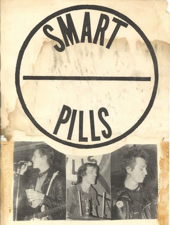 Smart Pills gig poster in Lawrence, KS 1979
