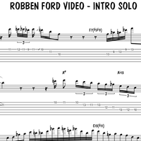 Robben Ford Video - Intro Solo