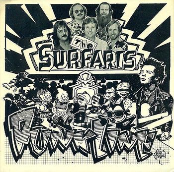 The Surfaris 1982 45 single, "Punkline"  Artwork by famed surf artist Rick Griffin
