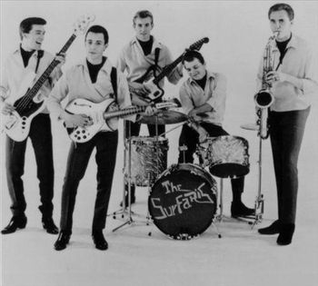 The Surfaris - 1966 with the addition of Ken Forssi (L) on Bass
