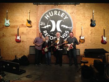 Recording at Hurley Studios 2015
