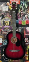 Rogue Acoustic Student Guitar - Red Burst