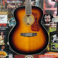 Guild F2512E DLX Jumbo 12 String Acoustic Electric Guitar - Antique Tobacco Burst