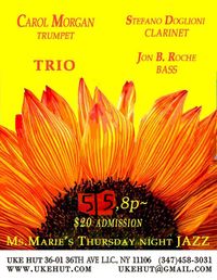 Carol Morgan Trio w/Stefano Doglioni and Jon Roche