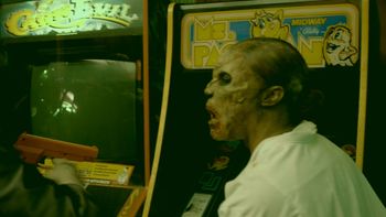 Zombies love them some Pac Man.
