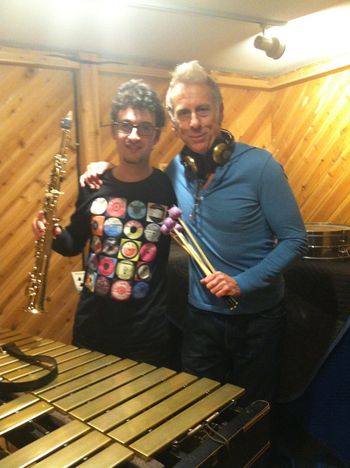 with Joe Locke after "Desert flower" record session
