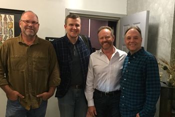 Phil Easterbrook, Aubrey Haynie, Brad Bulla, John Nicholson at Hill Top Studio. 2015
