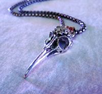 Raven Scull Necklace