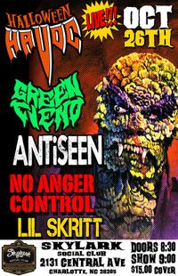 Halloween Havoc Show: ANTiSEEN with Green Fiend, No Anger Control, & Lil Skritt