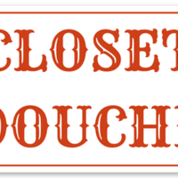 Closet Douche Sticker