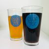Electric Sol Pint Glasses—Set of Two
