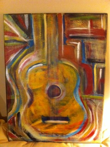 Yellow Guitar - SOLD
