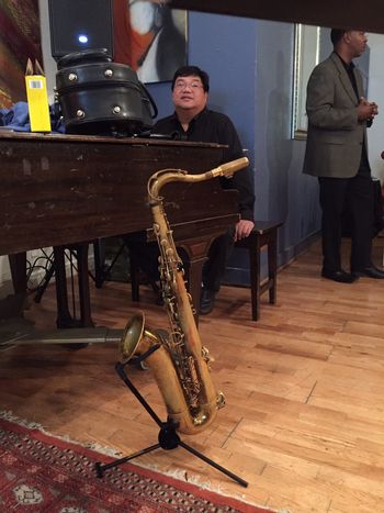 Jonathan Bautista on saxophone.
