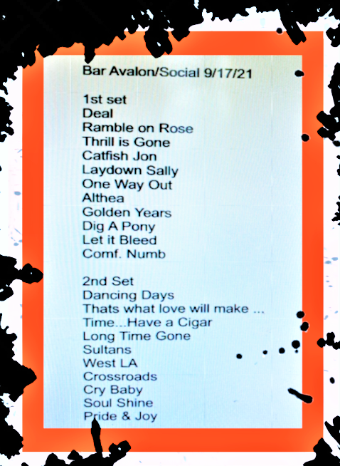 Bar Avalon / The Social  9-17-21