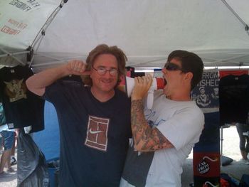 Hanging out with Steve Neary from Far From Finished at the Nassau Coliseum during the Warped Tour
