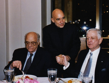 Arthur Miller, author and librettist; Dennis Russell Davies, conductor; Wilmer Thomas, donor
