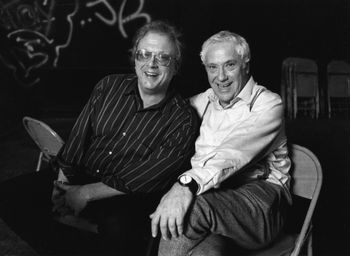 William Bolcom, composer and Arnold Weinstein, librettist - collaborators for 45 years. Taken in New York City during rehearsals for "Casino Paradise."
