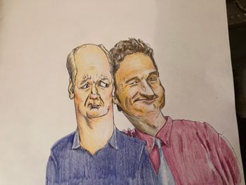 Colin and Ryan caricatures from 'Whose Line Is It Anyway?'
