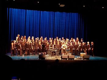 Massey Theatre, New West, BC with DeCoro Community Choir and New West High School Choir.
