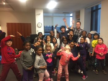 Toronto, ON. Visiting Lucas Marchand and his awesome youth choir. They learned Tiny Lights in about 5 minutes!
