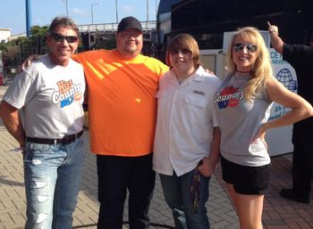 Gary McCoy, Julie K from Kiss Country 93.7 with Landry and Palmer
