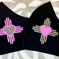 Pretty In Pink Zia Heart Masks COMBO SET